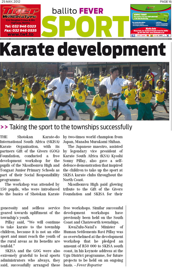 news coverage - ballito fever - May 2012
