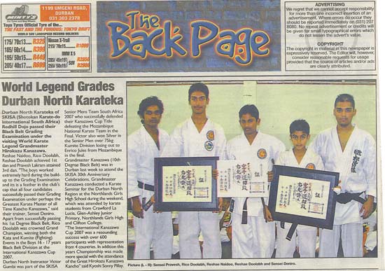 Durban News SKI Karate